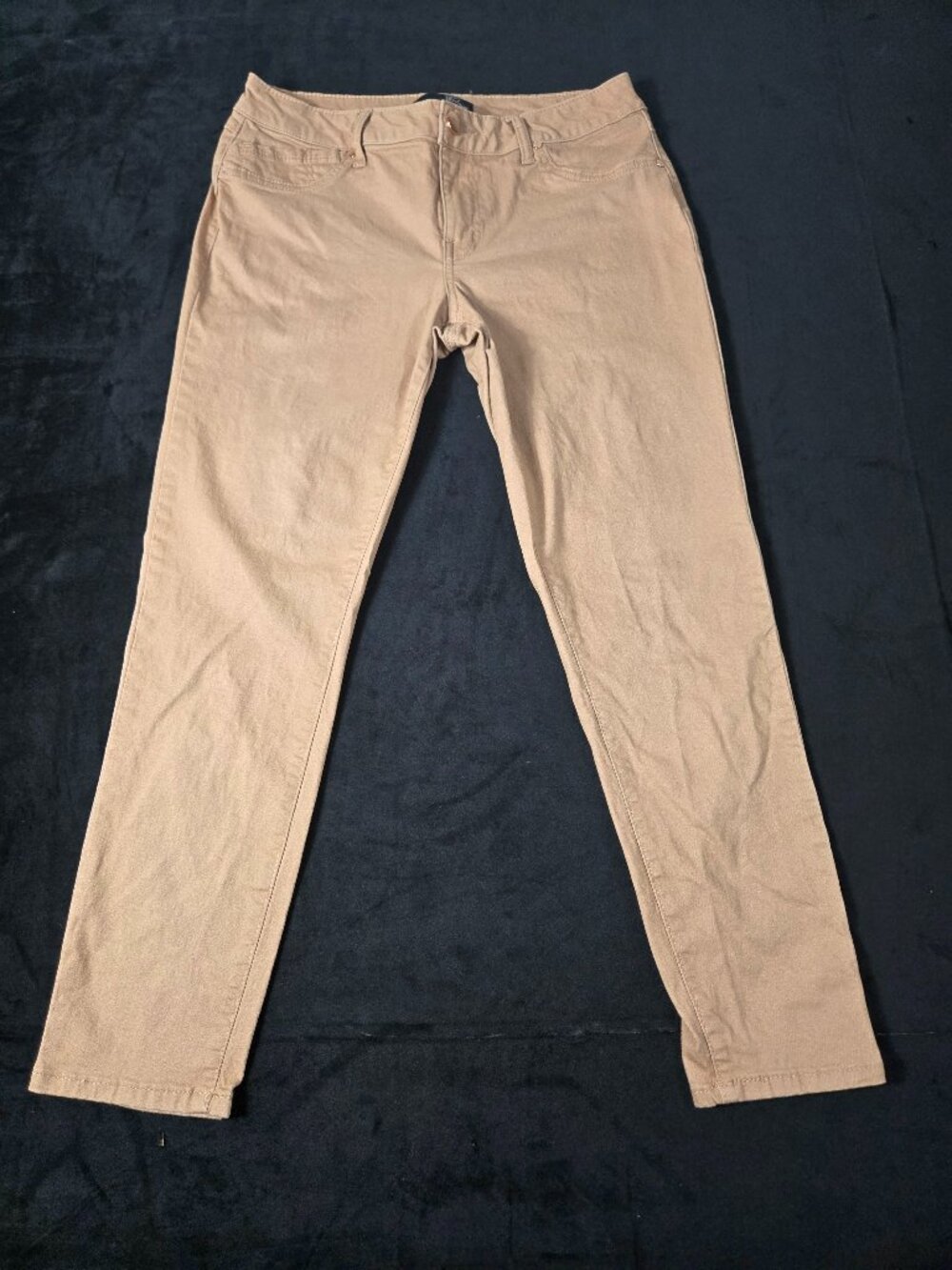 1822 Denim Women's Size 10 Tan Stretch Skinny Ankle Pants